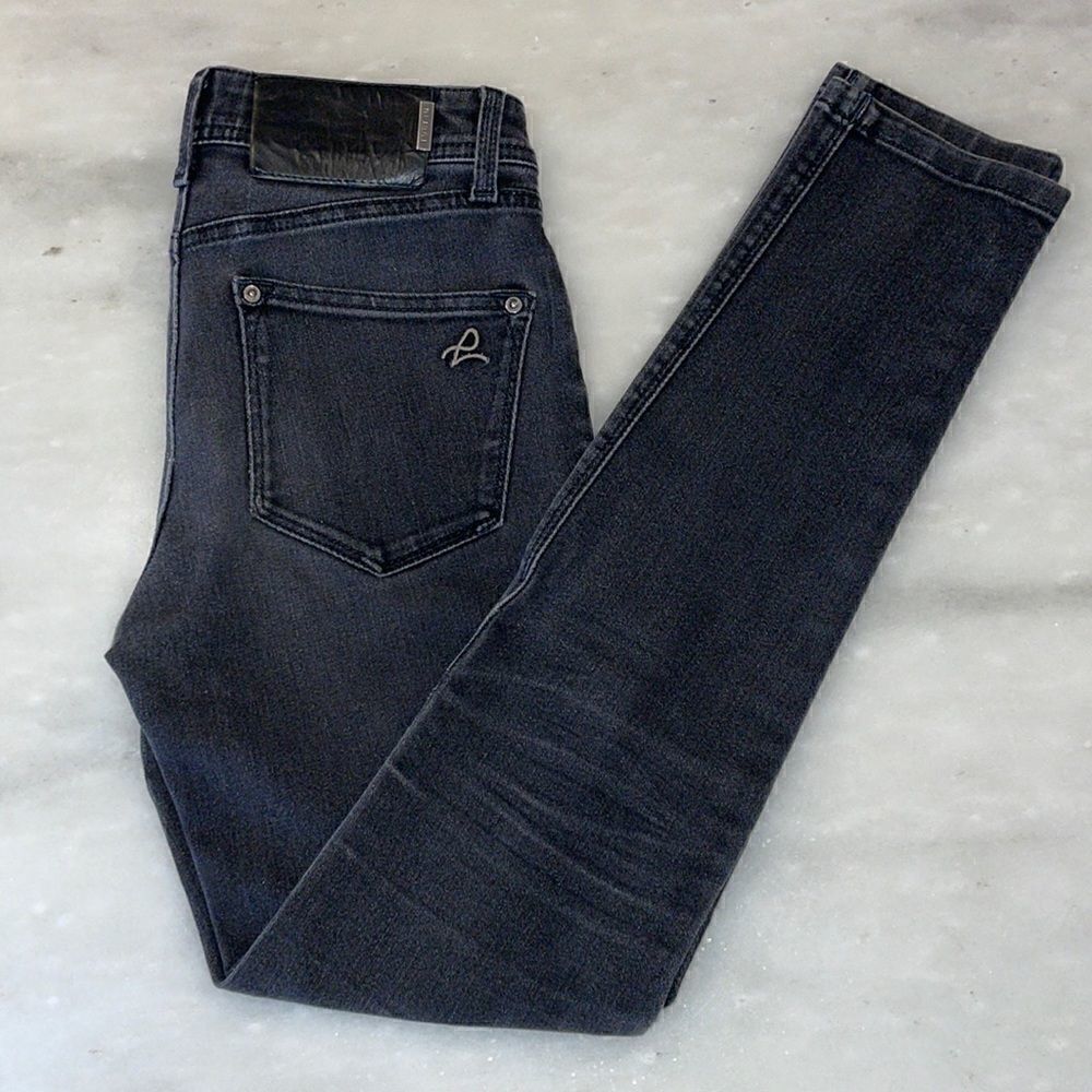 DL1961 360 Comfort Black Denim Fitted Skinny Jeans